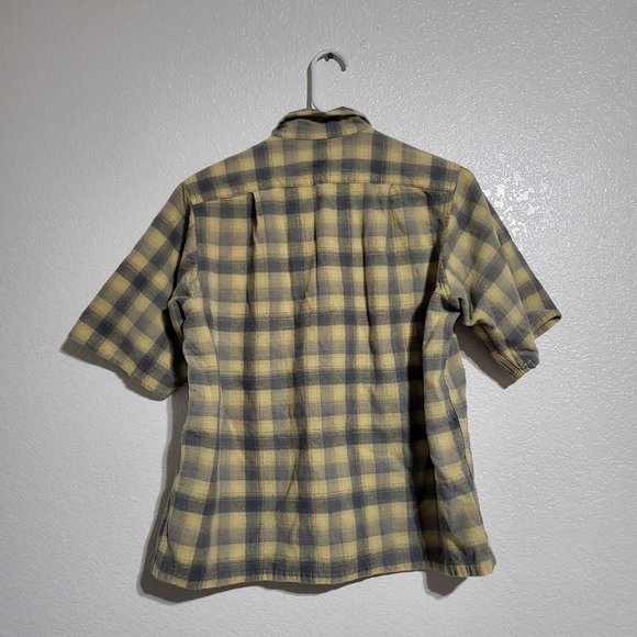 Vintage Men's Pendleton Plaid Button Down Short Sleeves Shirt with Front Pocket - Picture 9 of 9